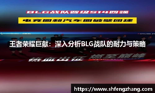 王者荣耀巨献：深入分析BLG战队的耐力与策略